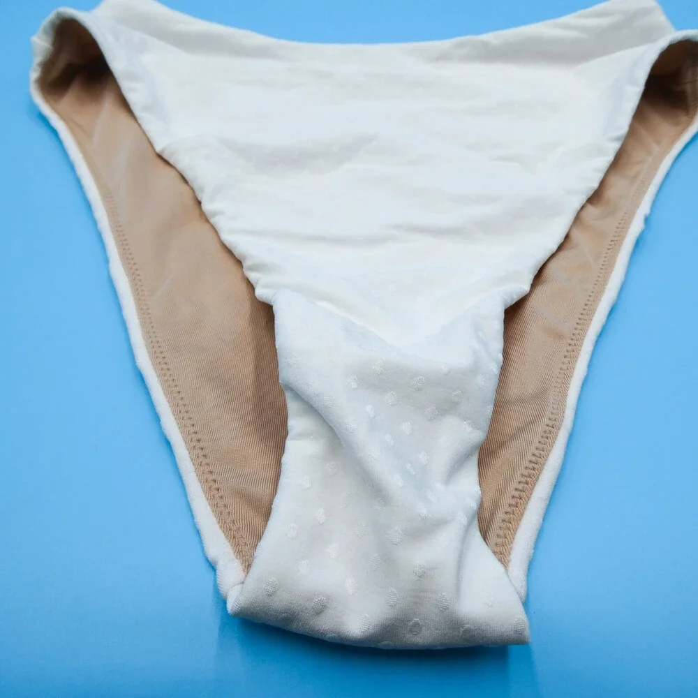 Victorias Secret XS White High Waist‎ Brazilian Bikini Bottom Swimwear Beach New
